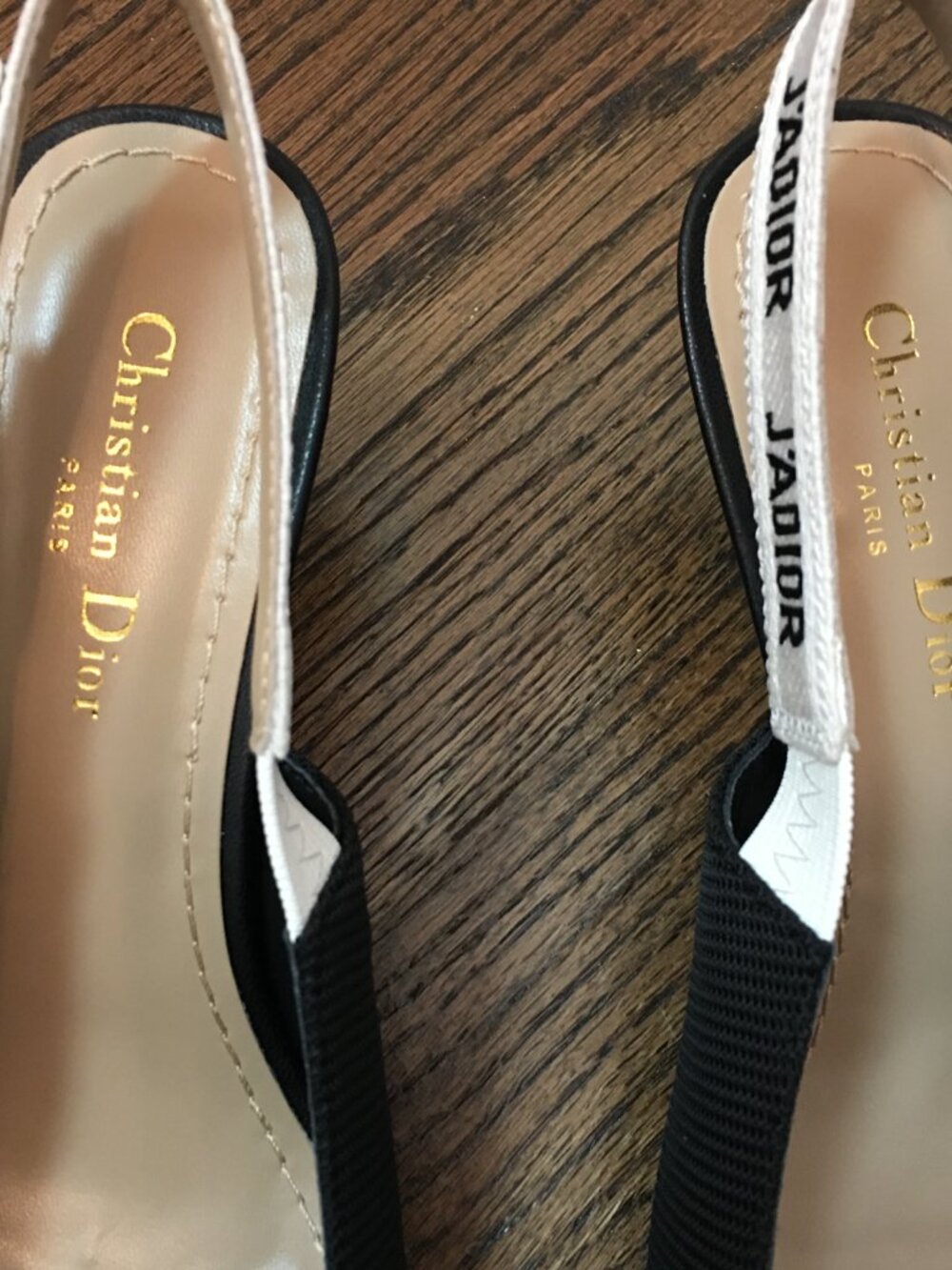 J'Adior Slingback Pump on Black Size 40 - Picture 3 of 5